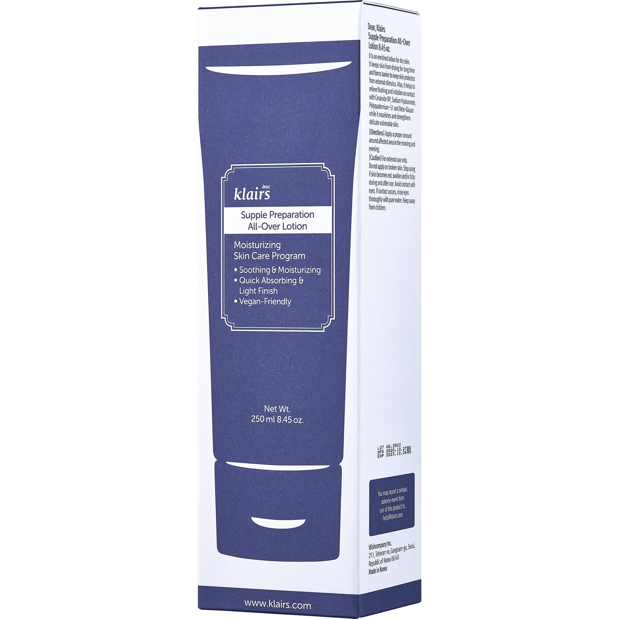 Alternativ bild 1 för Klairs - Supple Preparation All Over Lotion 250 ml på Skincity.com