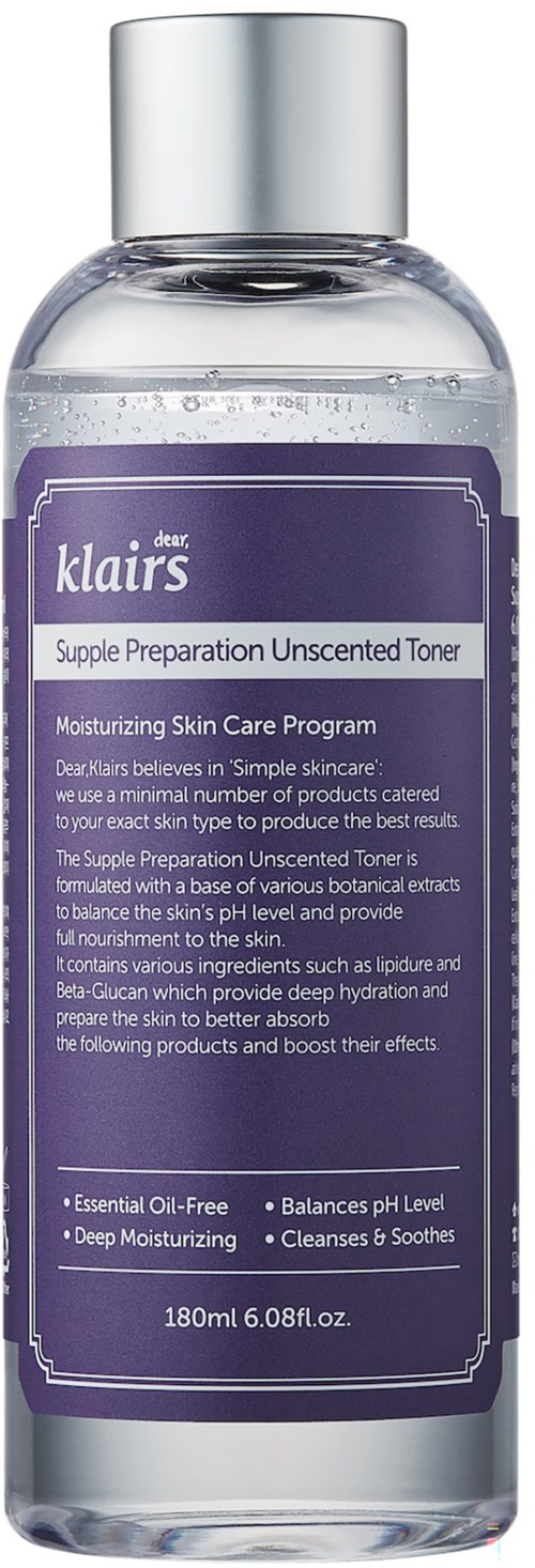 Klairs Supple Preparation Unscented Toner 180 ml