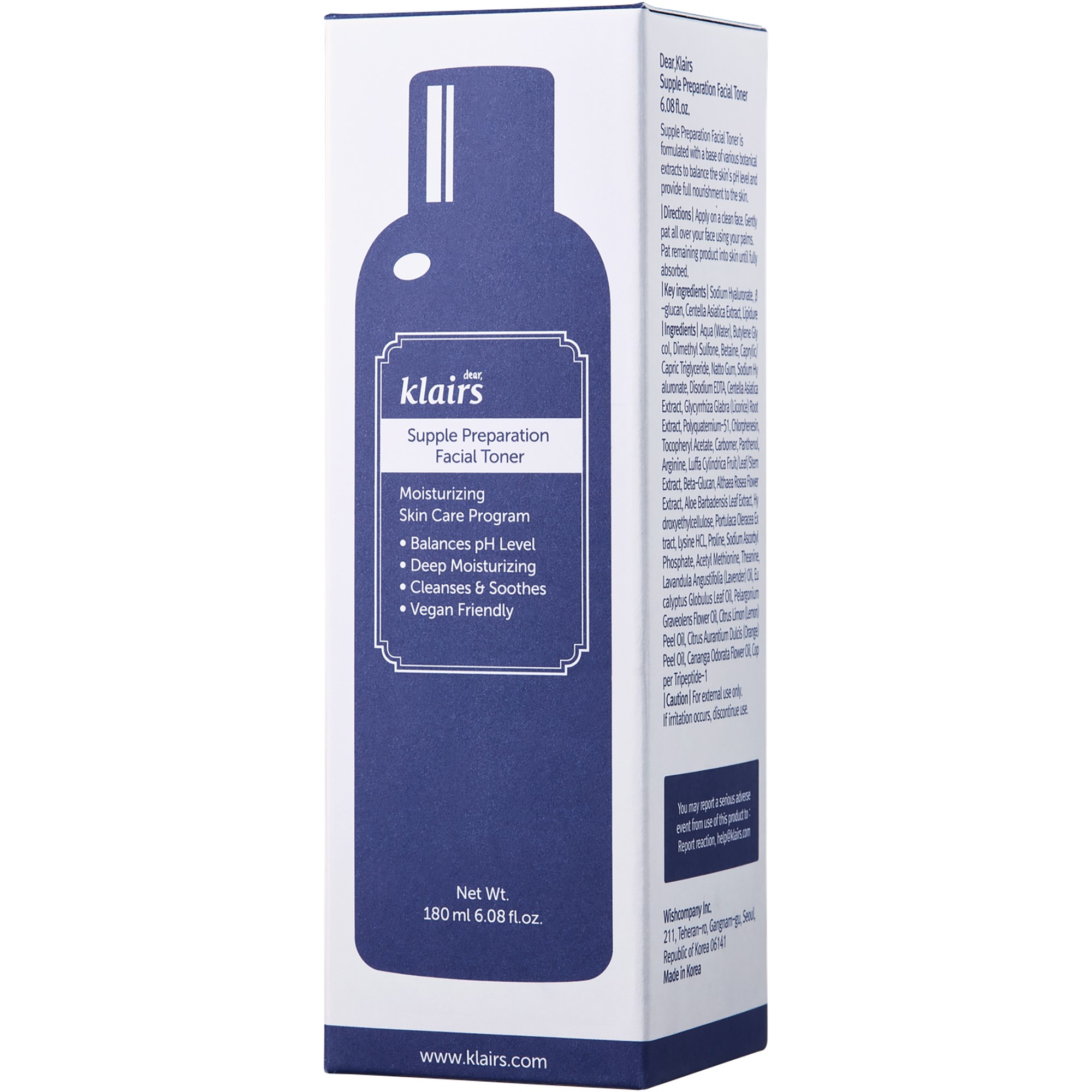Klairs Supple Preparation Unscented Toner 180 ml (obrázok 2)