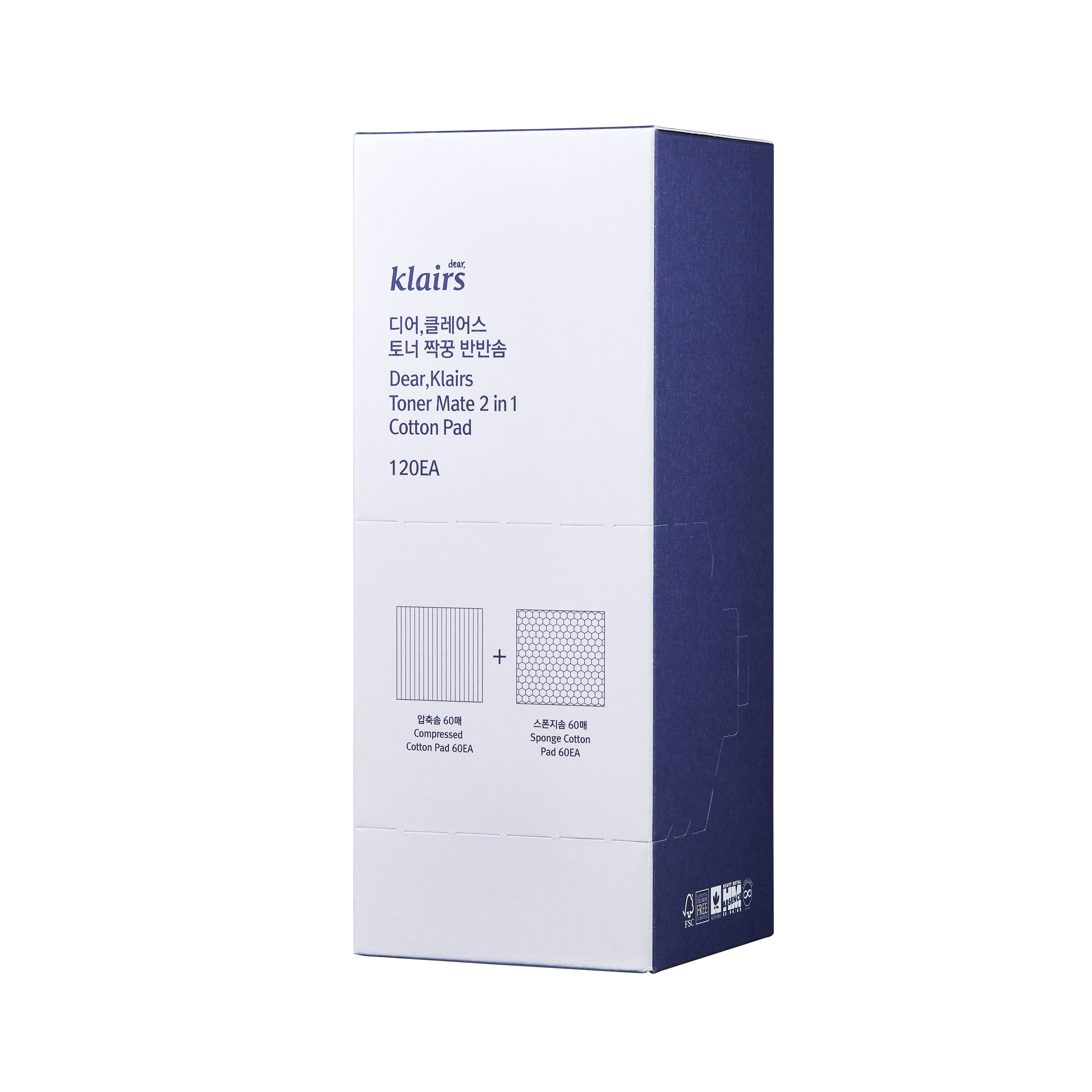 Klairs Supple Preparation Toner Mate 2 in 1 Cotton Pad (obrázok 3)