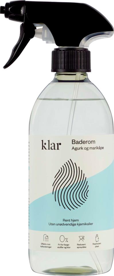 Klar Baderomsspray Agurk & marikåpe 500 ml