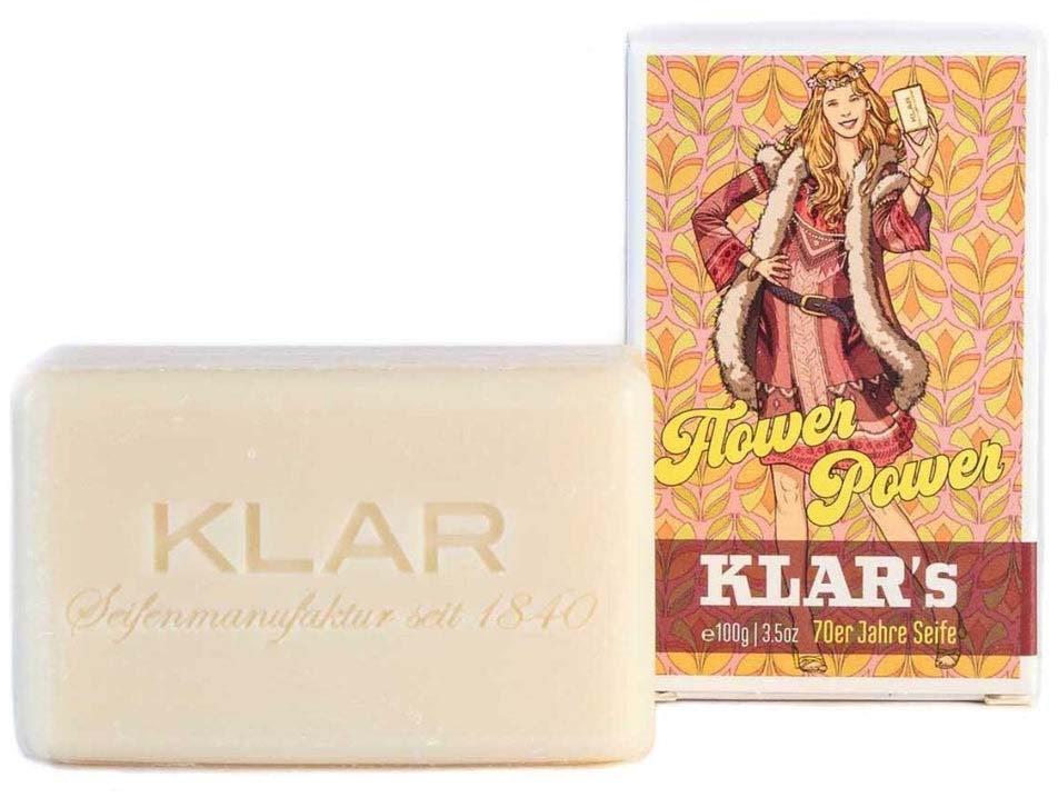 Klar Seifen 70s Retro Soap Flower Power 100 g