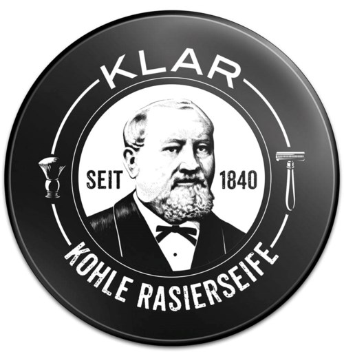 Klar Seifen Activated Charcoal Shaving Soap 100 g