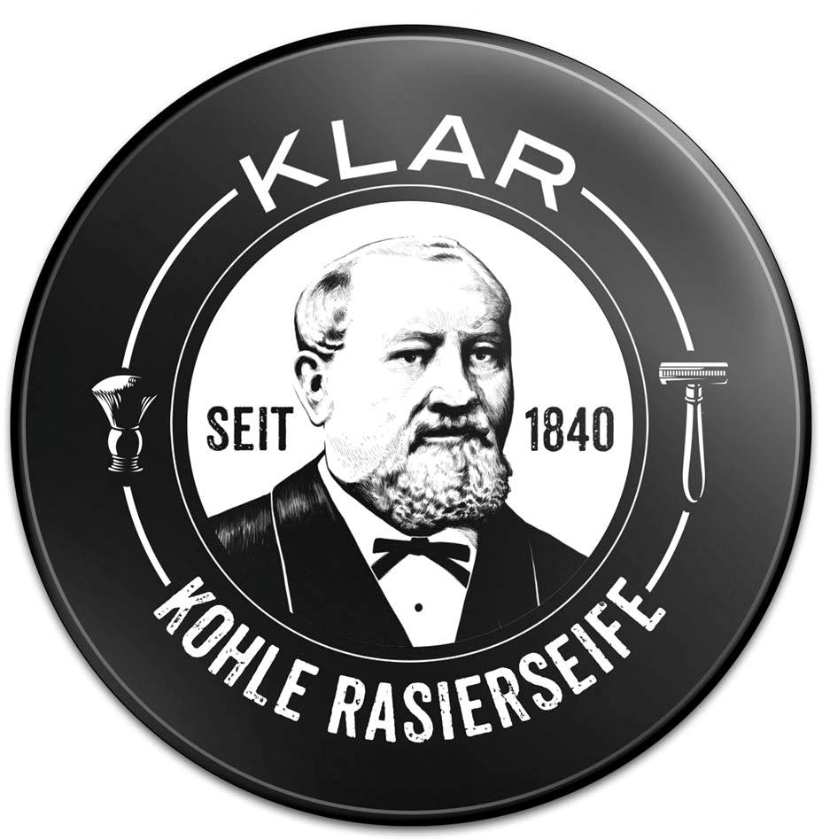 Klar Seifen Activated Charcoal Shaving Soap 100 g
