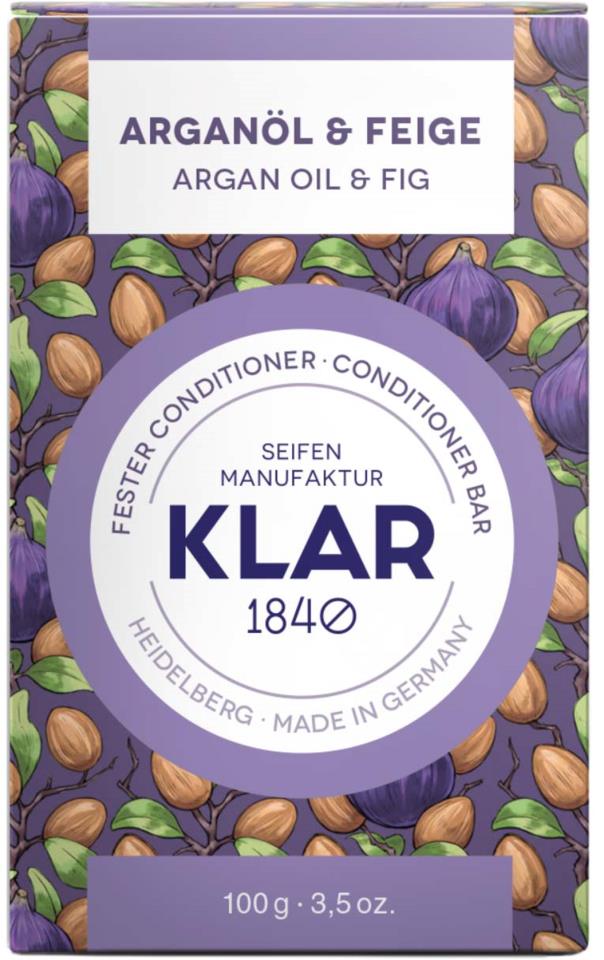 Klar Seifen Argan Oil & Fig Conditioner Bar 100 g