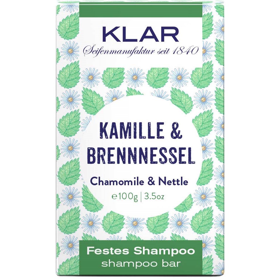 Läs mer om Klar Seifen Chamomile & Nettle Shampoo Bar 100 g