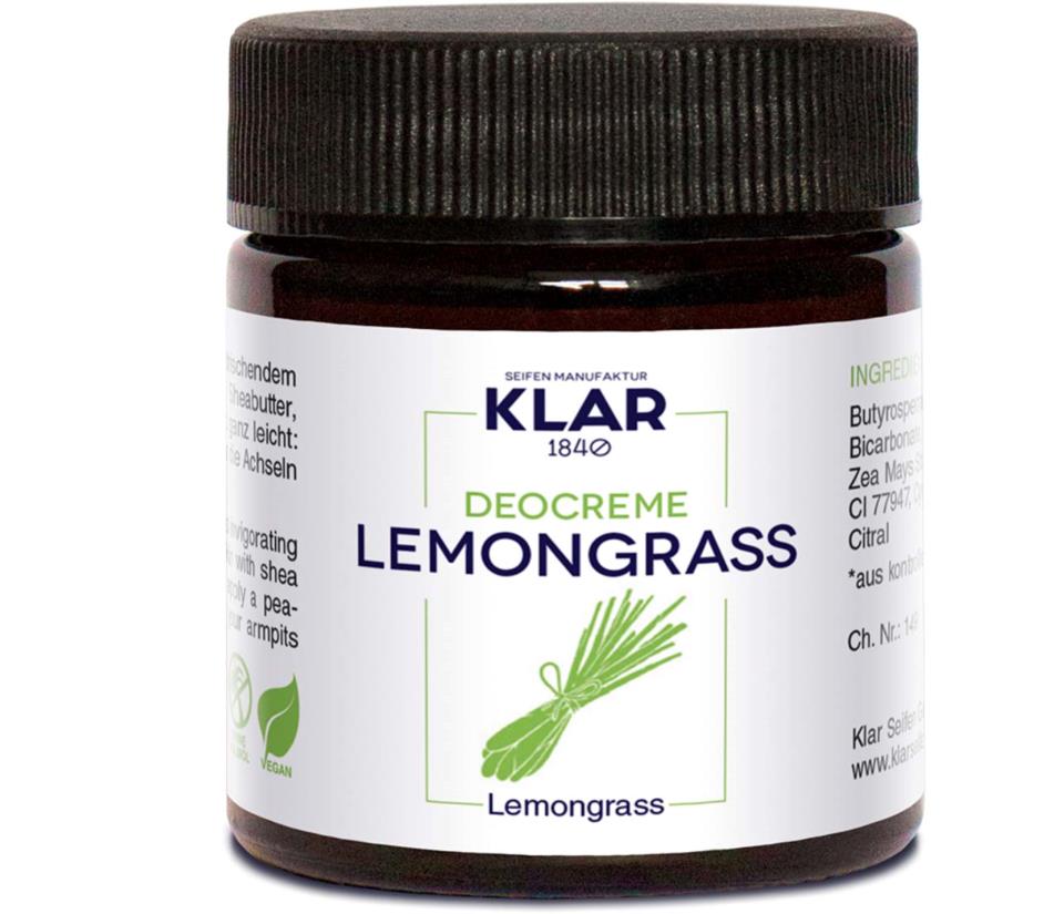 Klar Seifen Deocream Lemongrass 30 ml