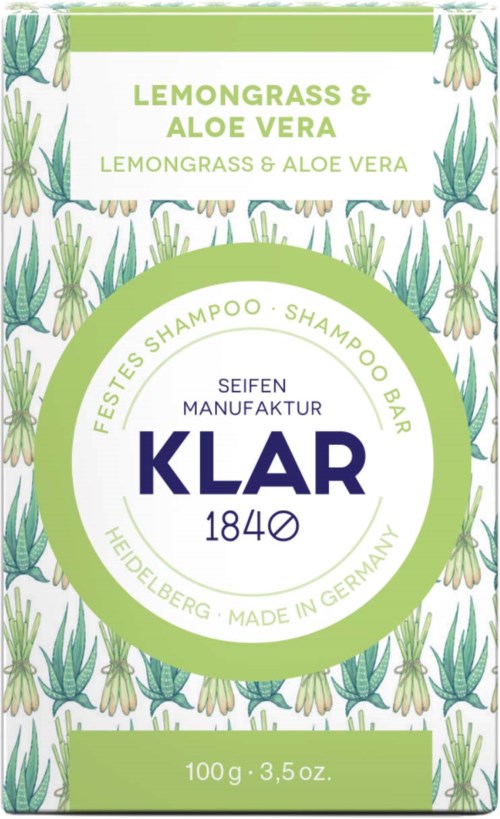 Klar Seifen Lemongrass & Aloe Vera Shampoo Bar 100 g