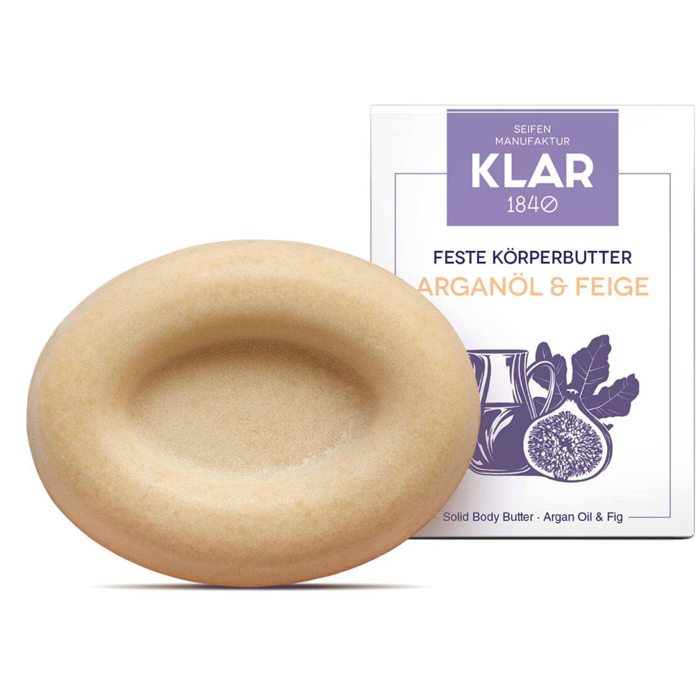 Läs mer om Klar Seifen Solid Body Butter Argan Oil & Fig 60 g