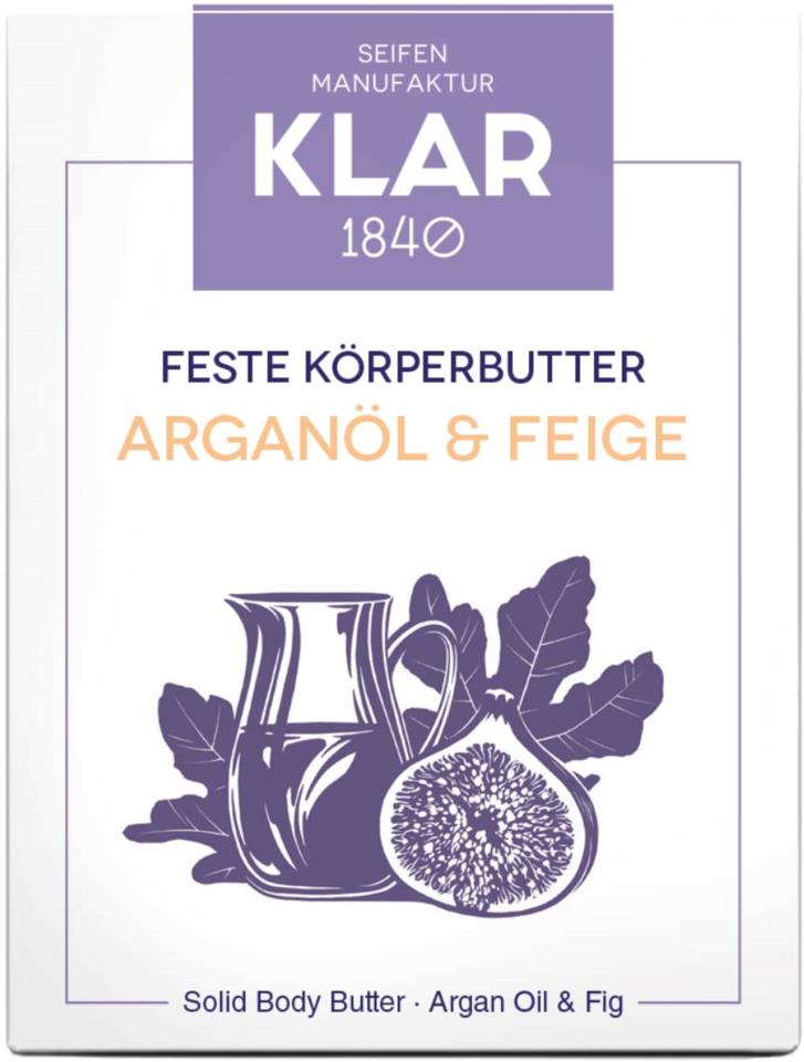 Klar Seifen Solid Body Butter Argan Oil & Fig 60 g