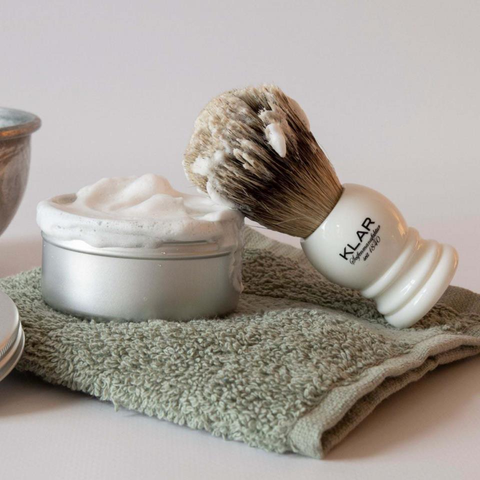 Klar Seifen Synthetic Shaving Brush White