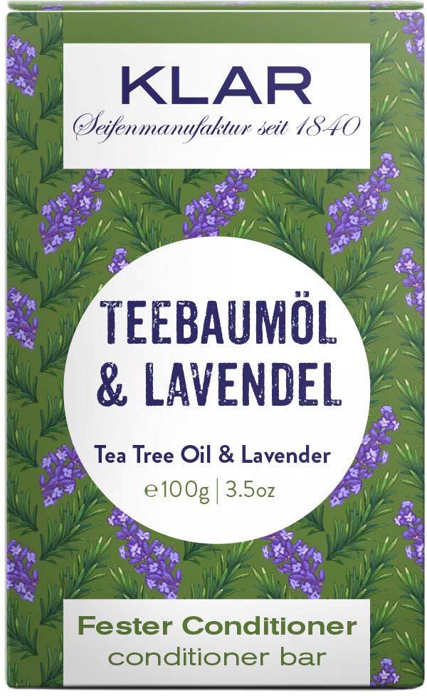 Klar Seifen Tea Tree Oil & Lavender Conditioner Bar 100 g