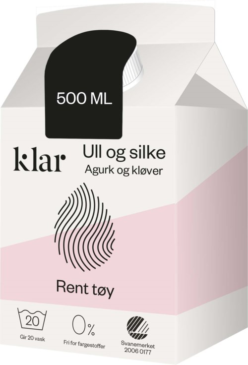 Maitopakkaus, merkattu 'klar', sitruuna ja kurkku tuoksu, 500 ml, ja viivain pesua, ei lisäaineita, ympäristöystävällinen.