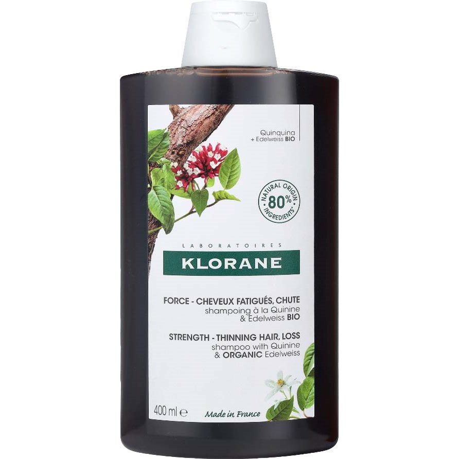 Läs mer om Klorane Shampooing à la Quinine & Edelweiss BIO 400 ml