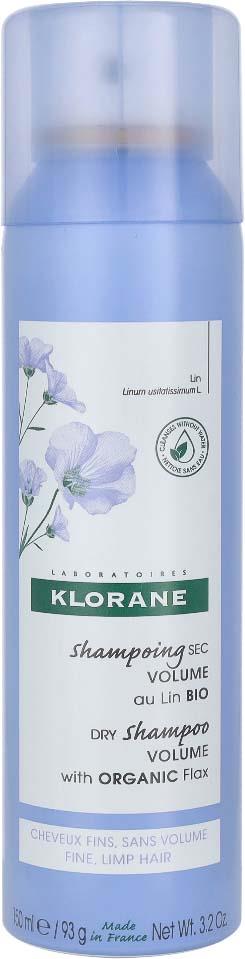 Klorane Shampooing au sec au Lin BIO 150 ml