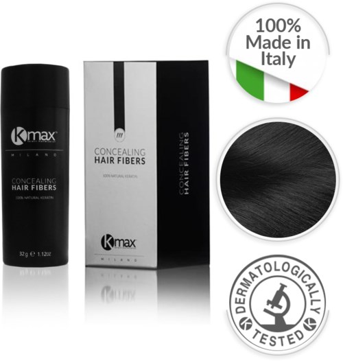 Kmax Concealing Hair Fibers Economy Size Black