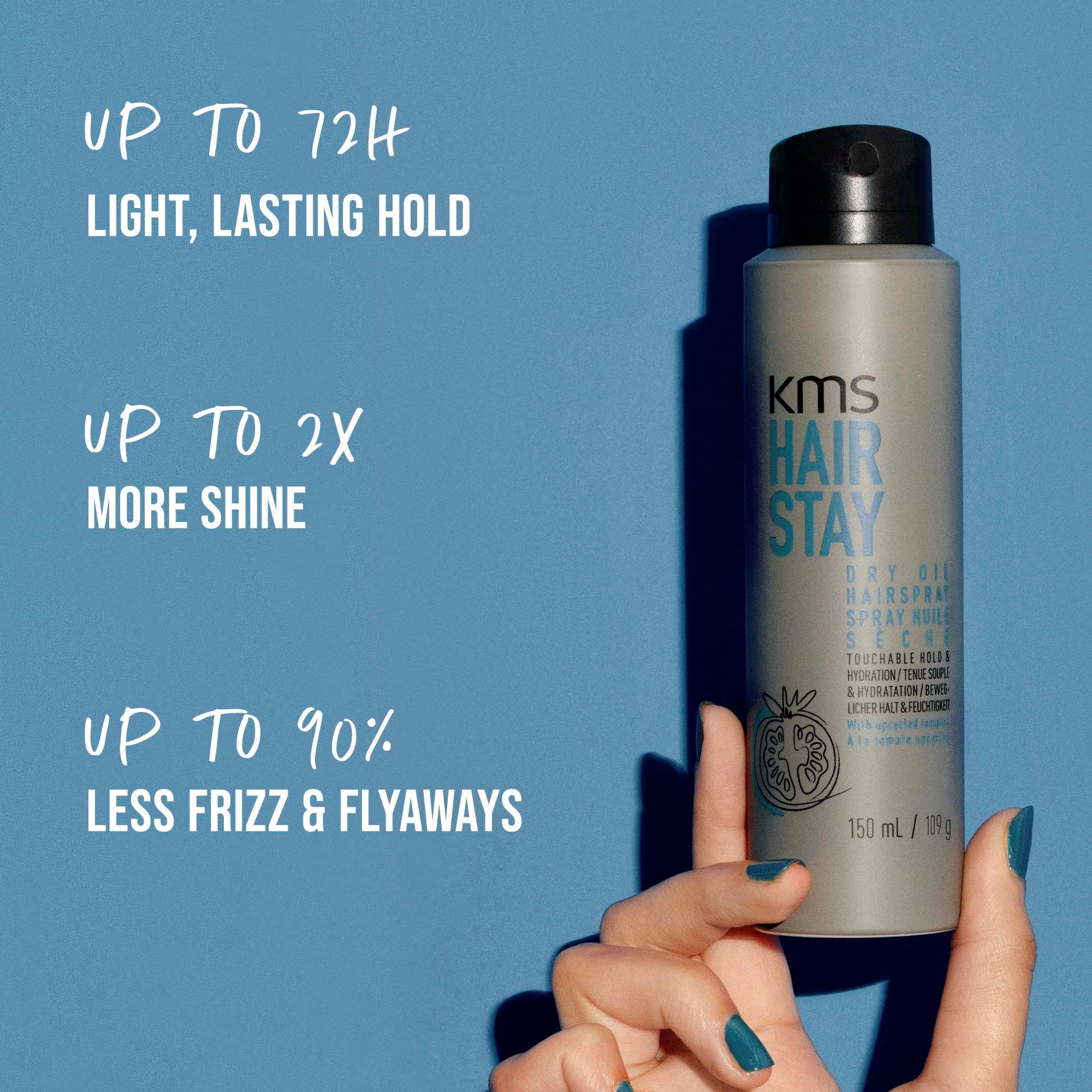 KMS HairStay Dry Oil Hairspray 75 ml (obrázok 4)
