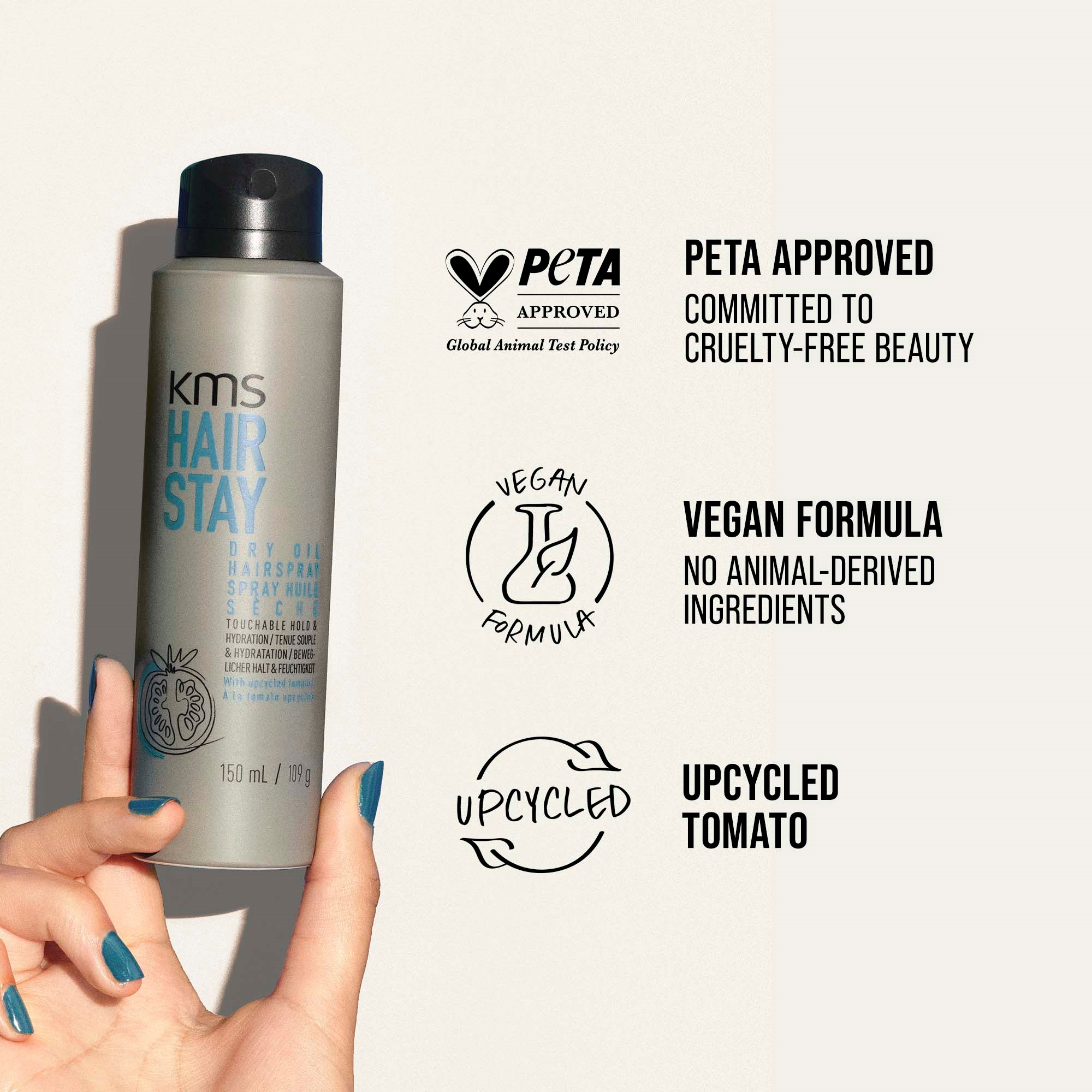 KMS HairStay Dry Oil Hairspray 75 ml (obrázok 7)