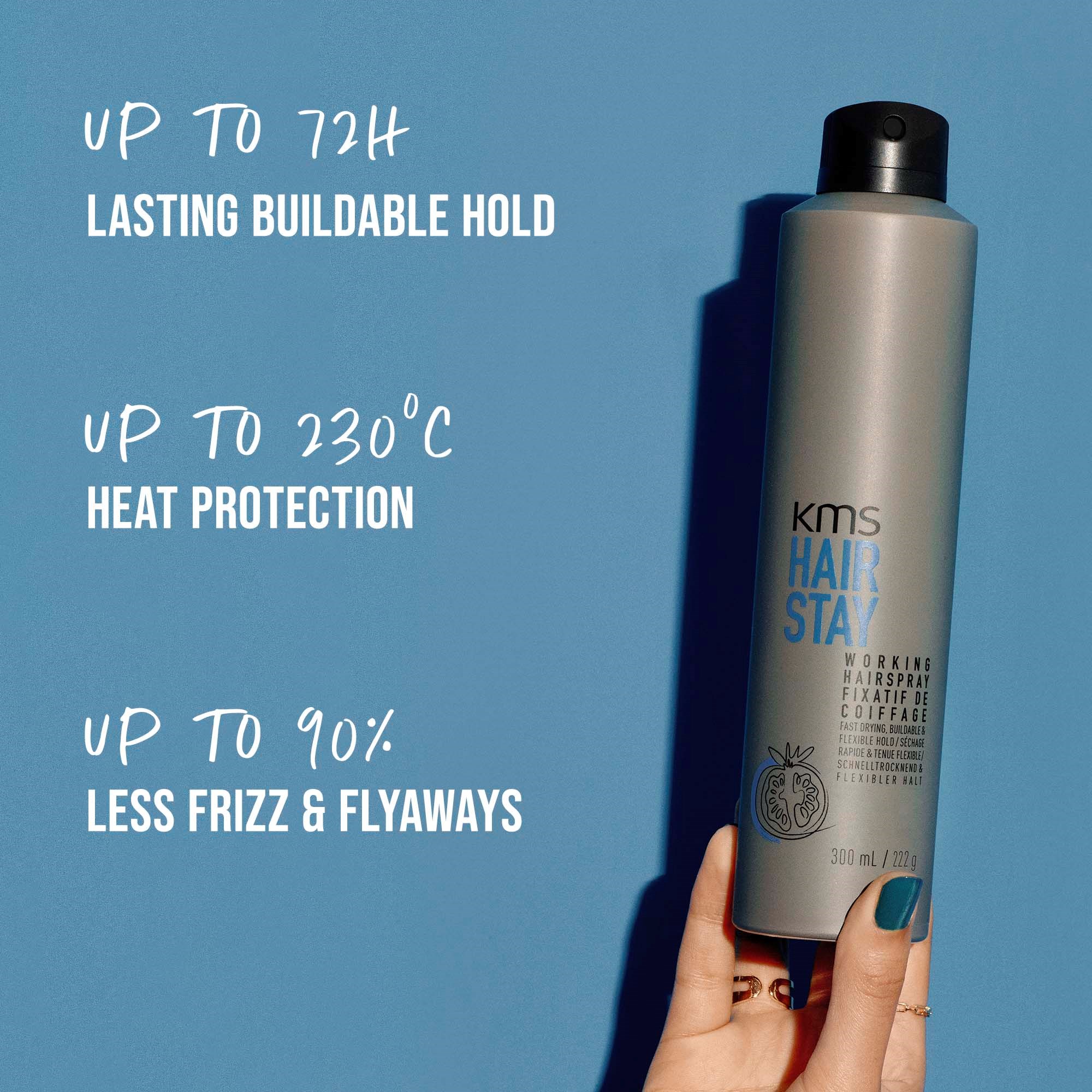 KMS HairStay Working Hairspray 300 ml (obrázok 5)