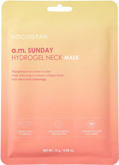KOCOSTAR a.m. Sunday Hydrogel Neck Mask