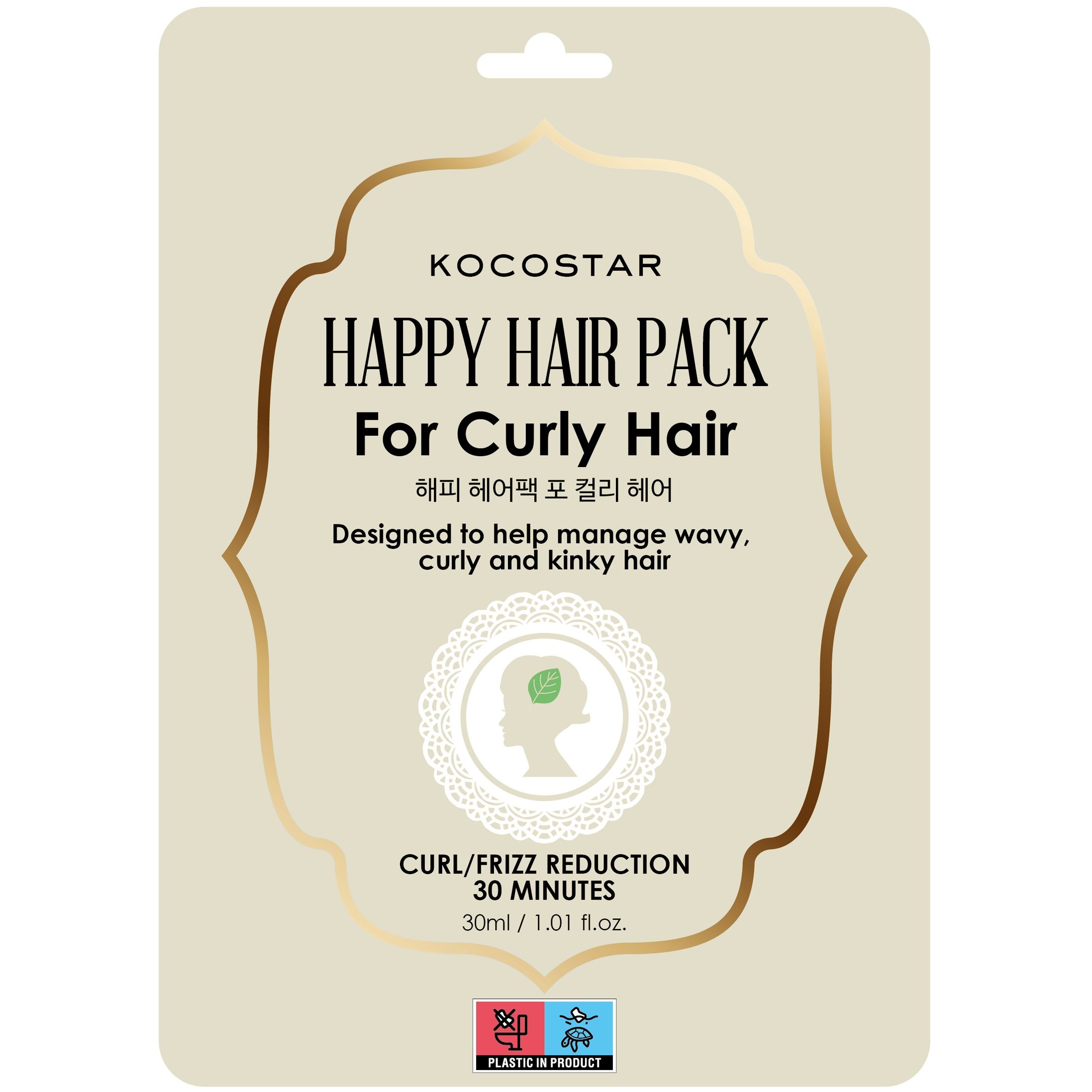 Läs mer om KOCOSTAR Happy Hair Pack For Curly Hair 30 ml
