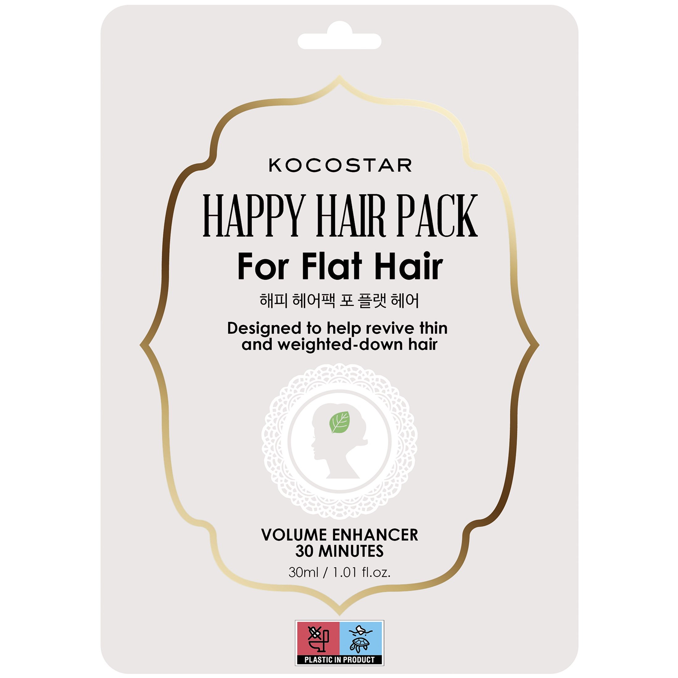 Läs mer om KOCOSTAR Happy Hair Pack For Flat Hair 30 ml
