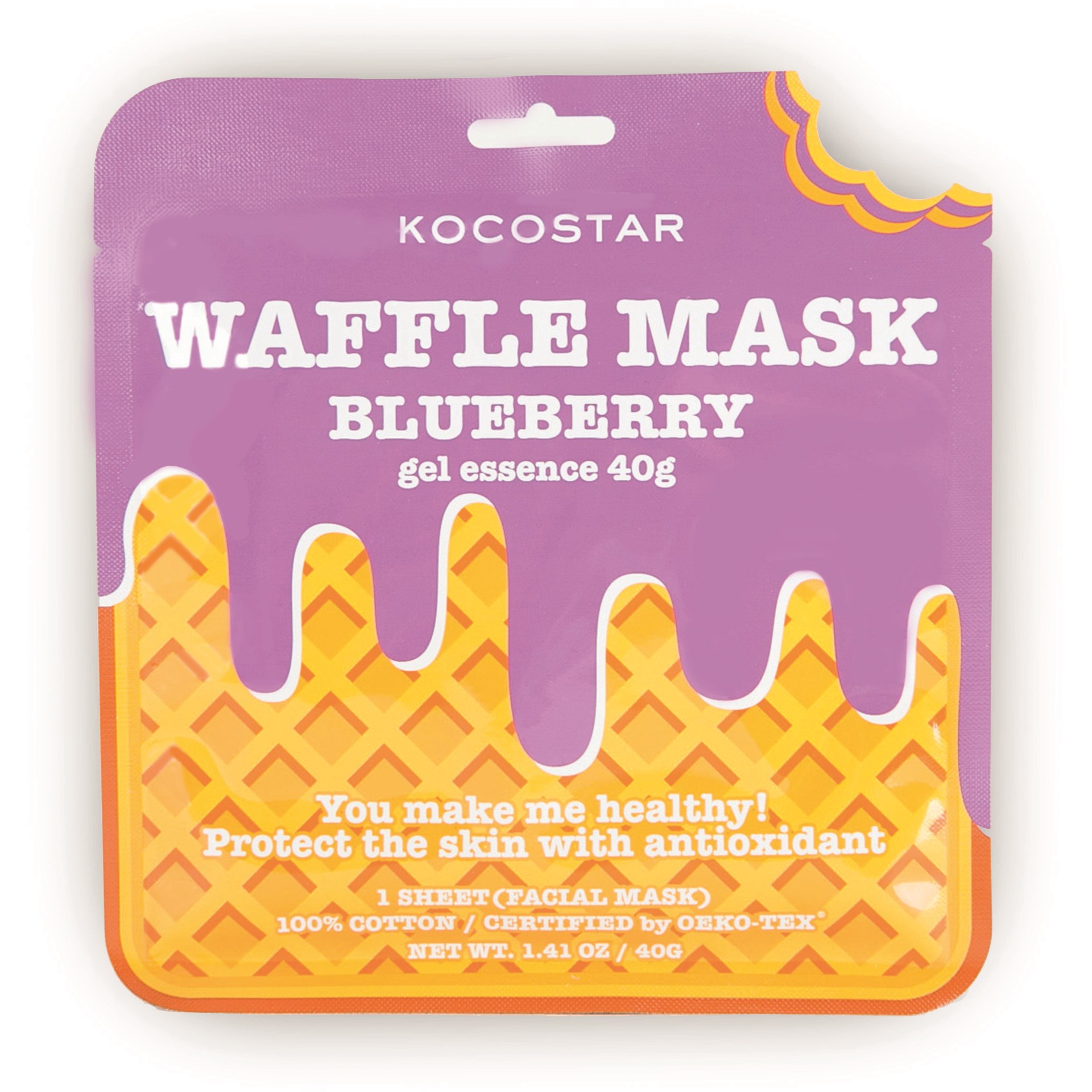 KOCOSTAR Waffle Mask Blueberry 40 g