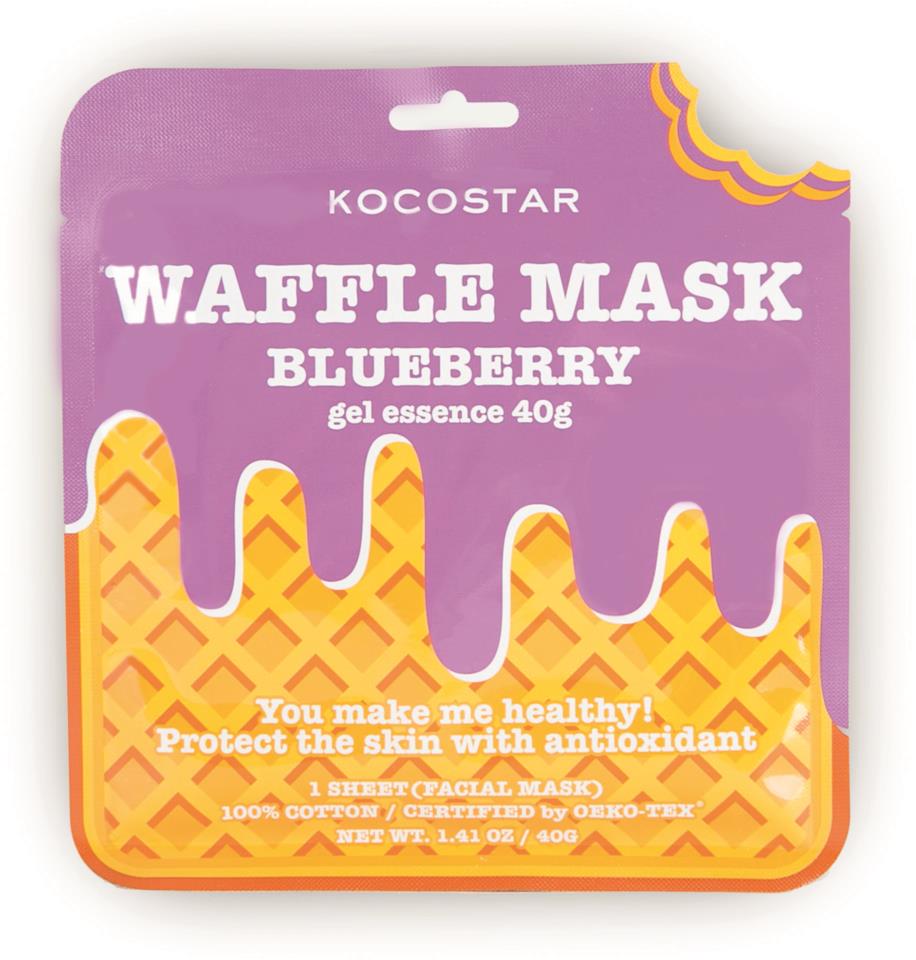 KOCOSTAR Waffle Mask Blueberry