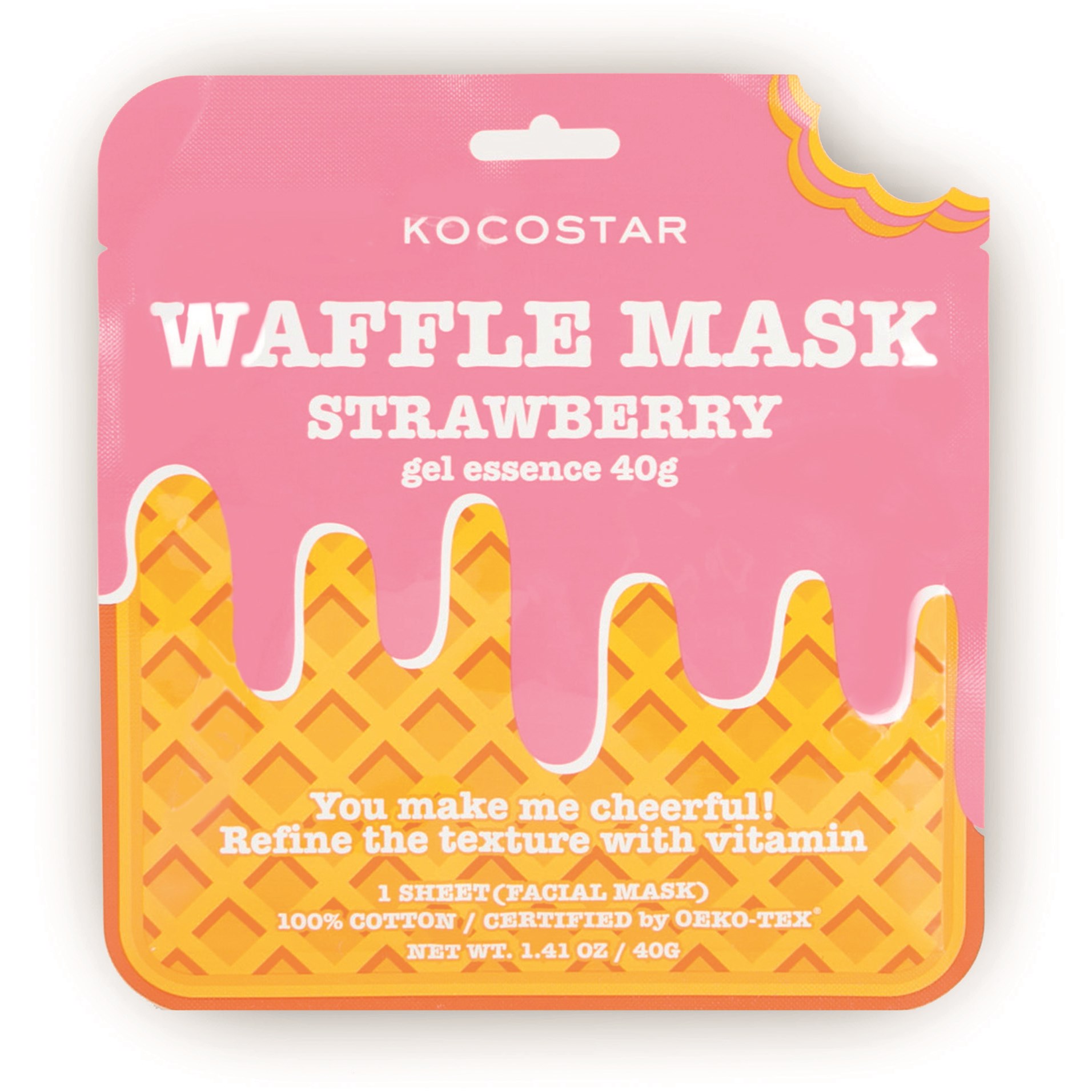 Bilde av Kocostar Waffle Mask Strawberry 40 G