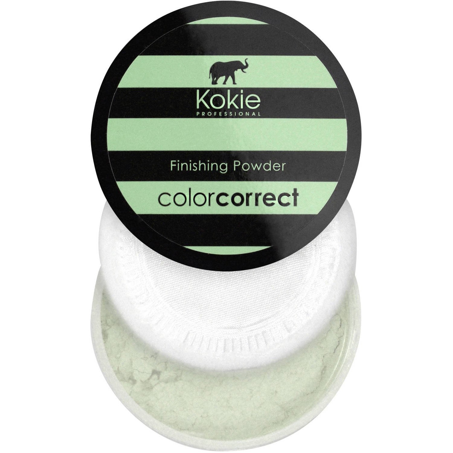 Läs mer om Kokie Cosmetics Color Correct Setting Powder Green - Redness Correctio