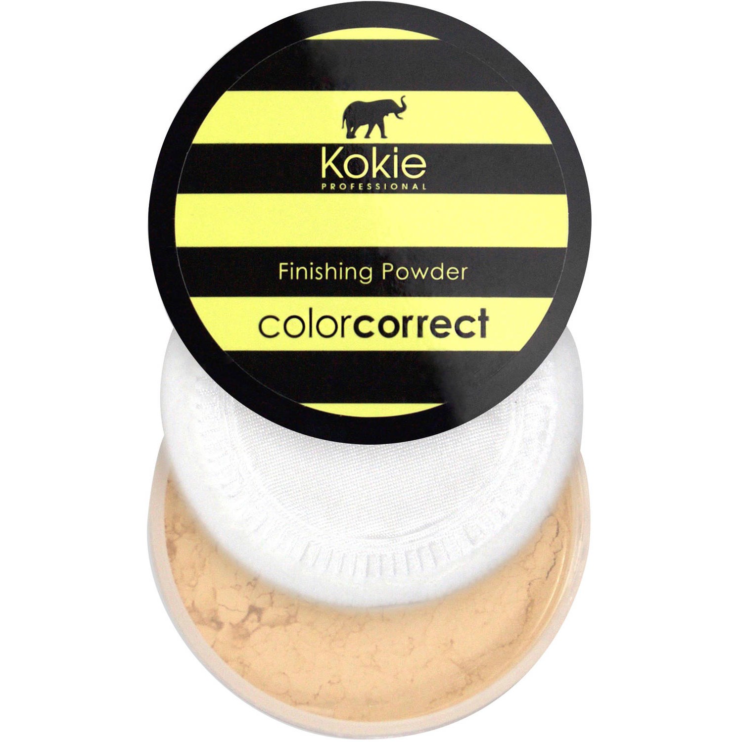 Bilde av Kokie Cosmetics Color Correct Setting Powder Yellow - Darkness Correct