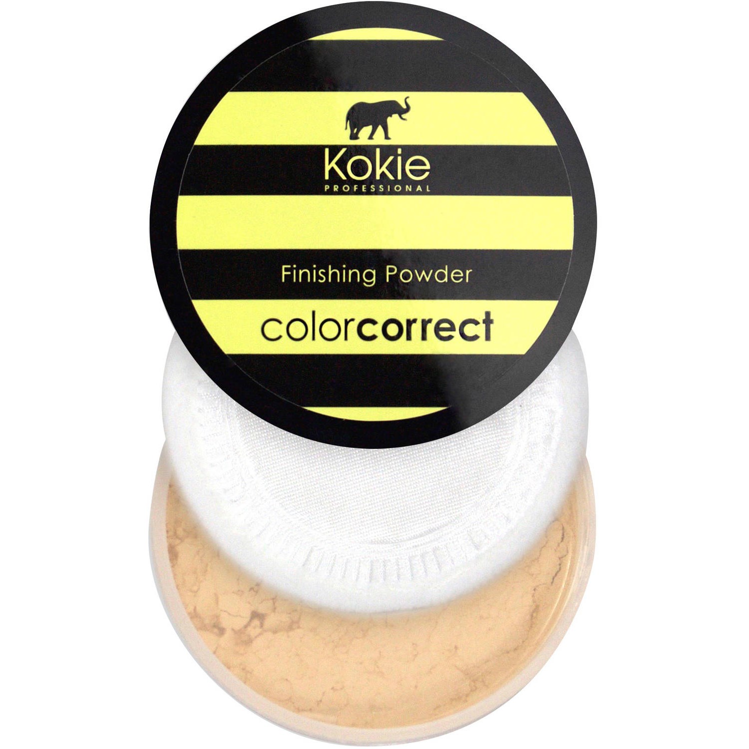 Kokie Cosmetics Color Correct Setting Powder Yellow - Darkness Co billede