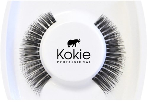 Falske vipper er arrangert på en rund trillebår med en elefant og ordene "Kokie Professional".