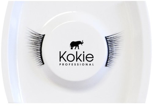 Falske øyevipper med en elefantlogo og ordene 'Kokie Professional' i midten.