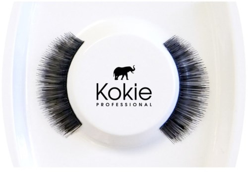 Øyevipper er plassert rundt en hvit sirkel med Kokie Professional-logo og en elefant-ikon.