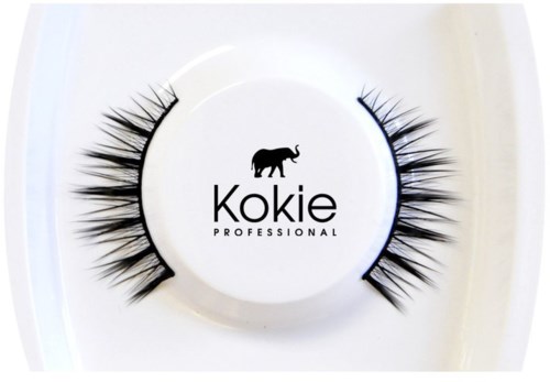 Øyenvippeprodukter merket 'Kokie Professional' med en elefantlogo i midten.