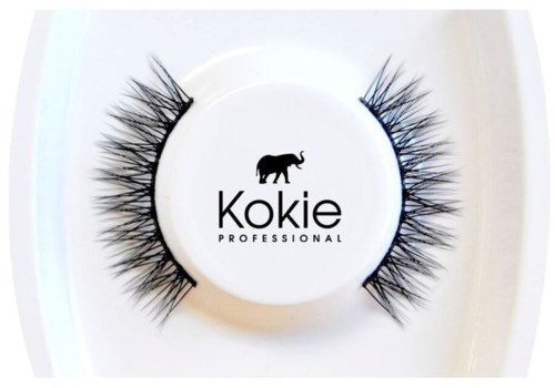 Dekkfalske områder plassert rundt en sirkulær beholder med en logo av en elefant og ordene 'Kokie Professional.'
