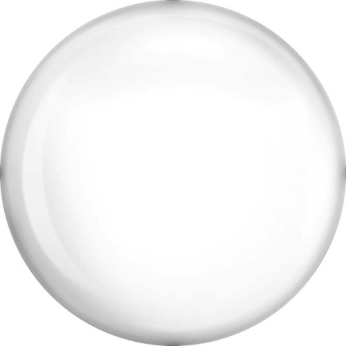 A plain white circular plate with a slight shadow around the edge.