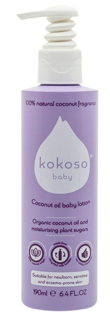 Kokoso Baby Coconut Oil Baby Lotion 190 ml