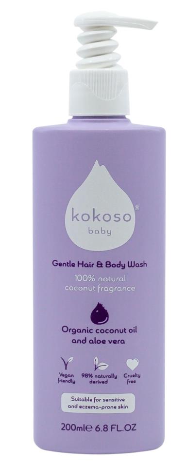 Kokoso Baby Gentle Hair & Body Wash 200ml