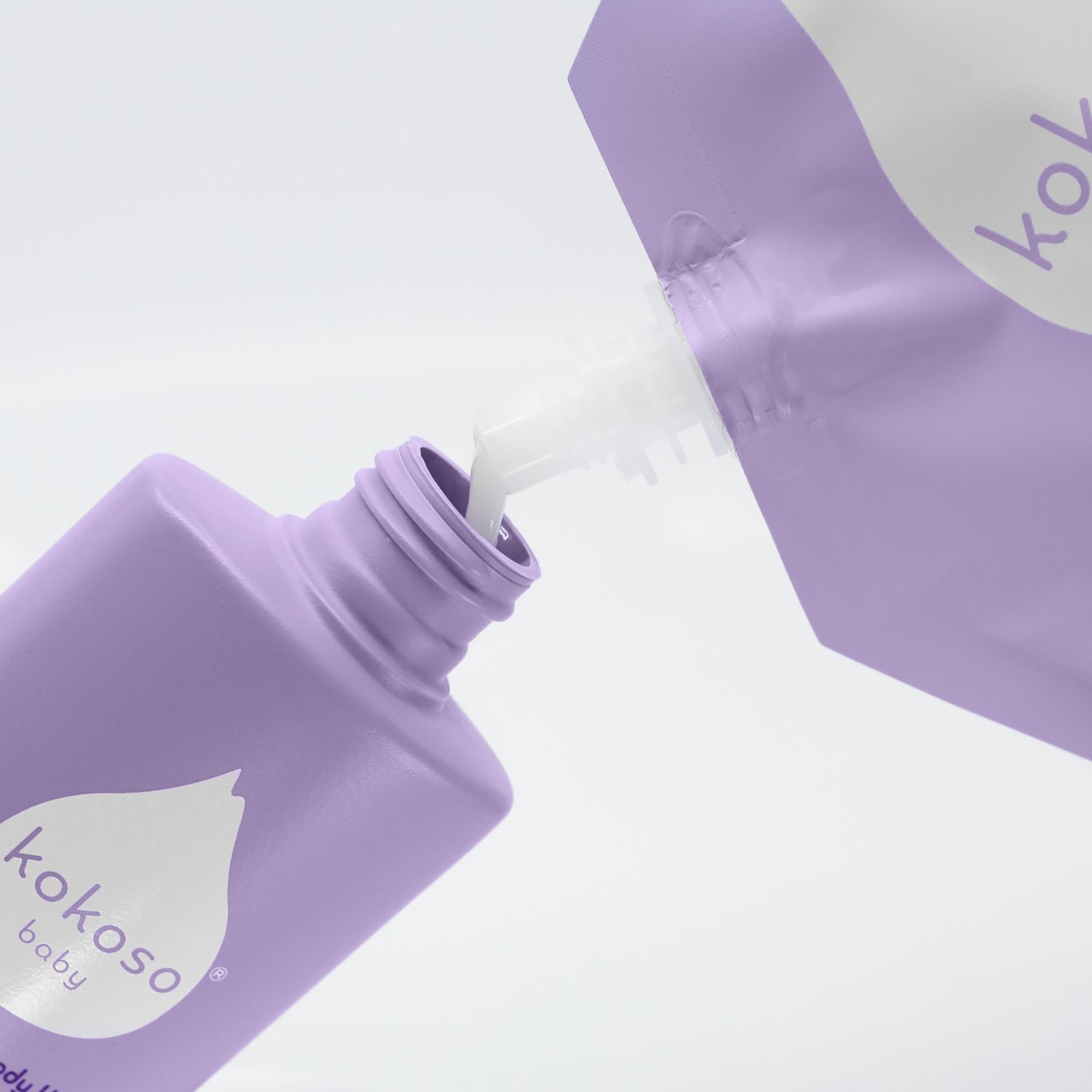 Kokoso Baby Gentle Hair Body Wash Refill Pouch 500 ml (obrázok 3)