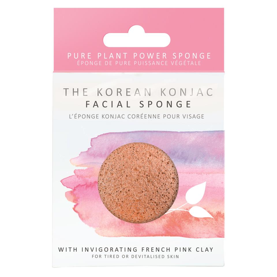 Konjac Sponge Premium Pink Clay
