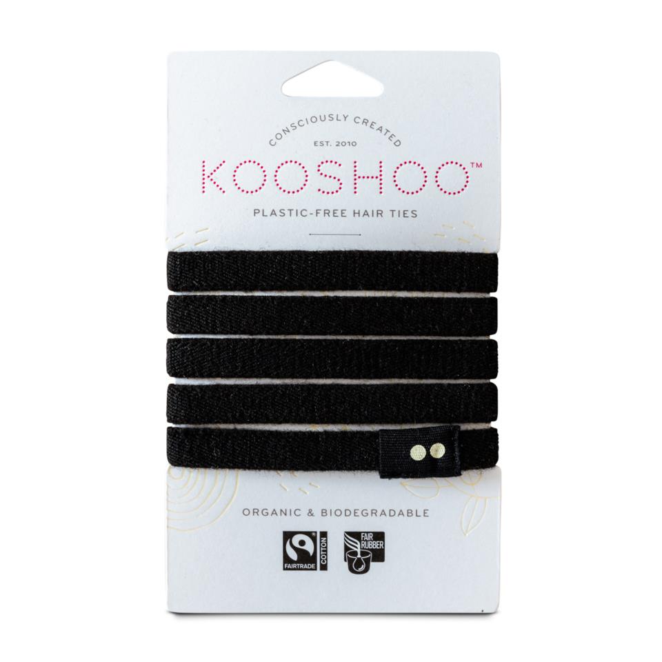 Kooshoo Organic Hair ties Black
