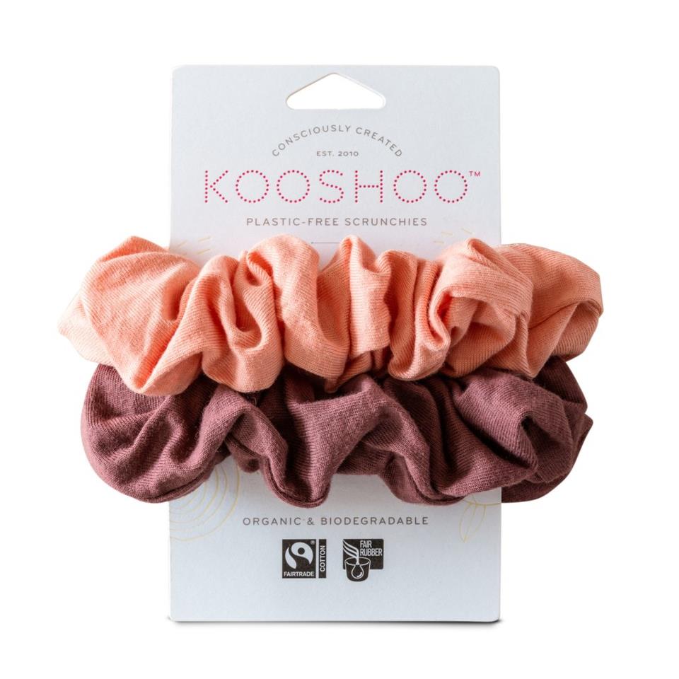 Kooshoo Organic Scrunchies Coral Rose