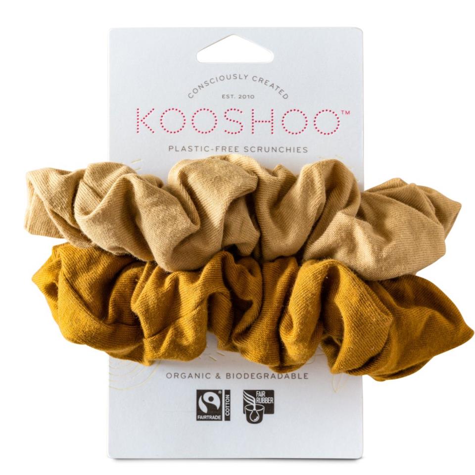 Kooshoo Organic Scrunchies Gold Sand