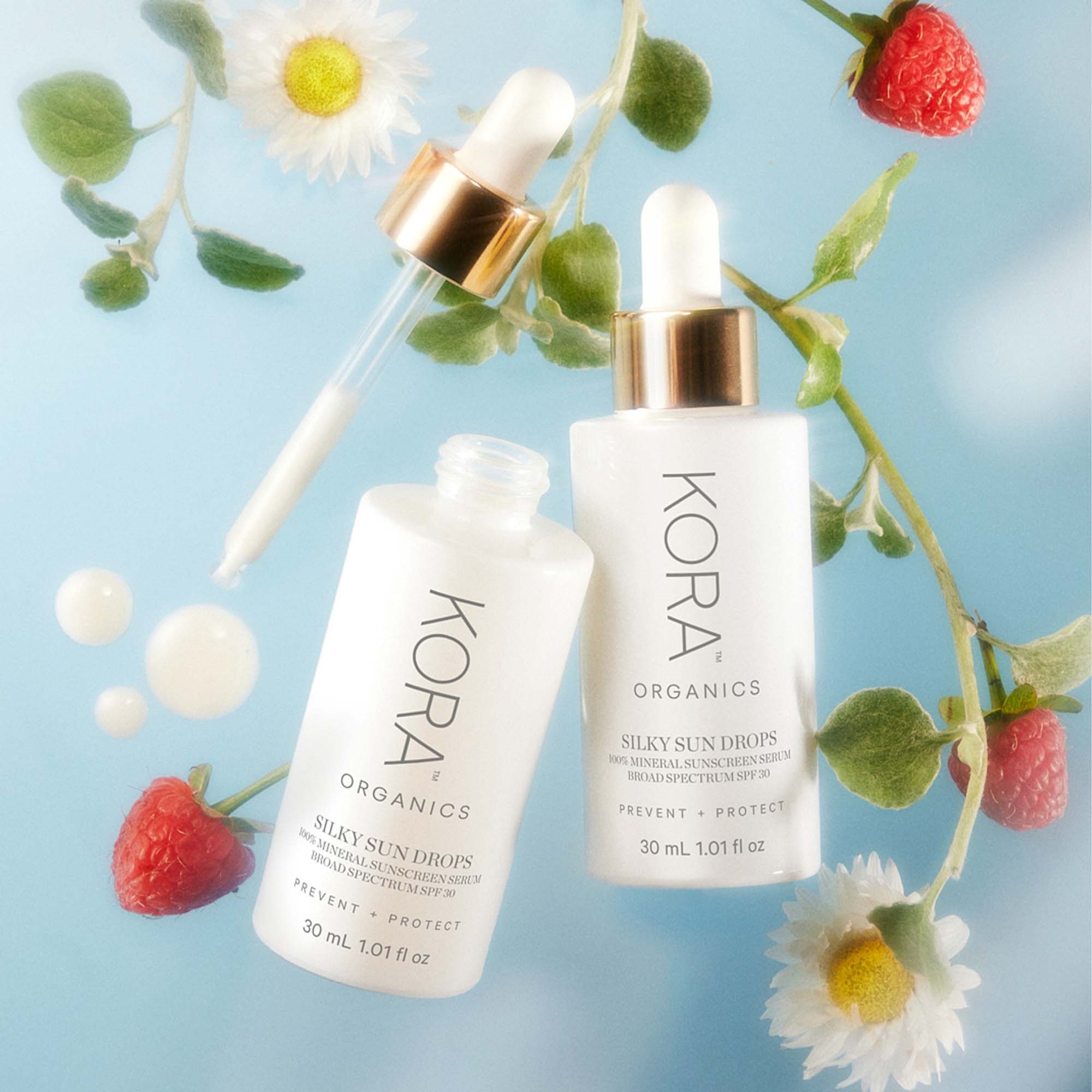 KORA Organics Silky Sun Drops 100% Mineral Sunscreen Serum 30 ml (obrázok 6)