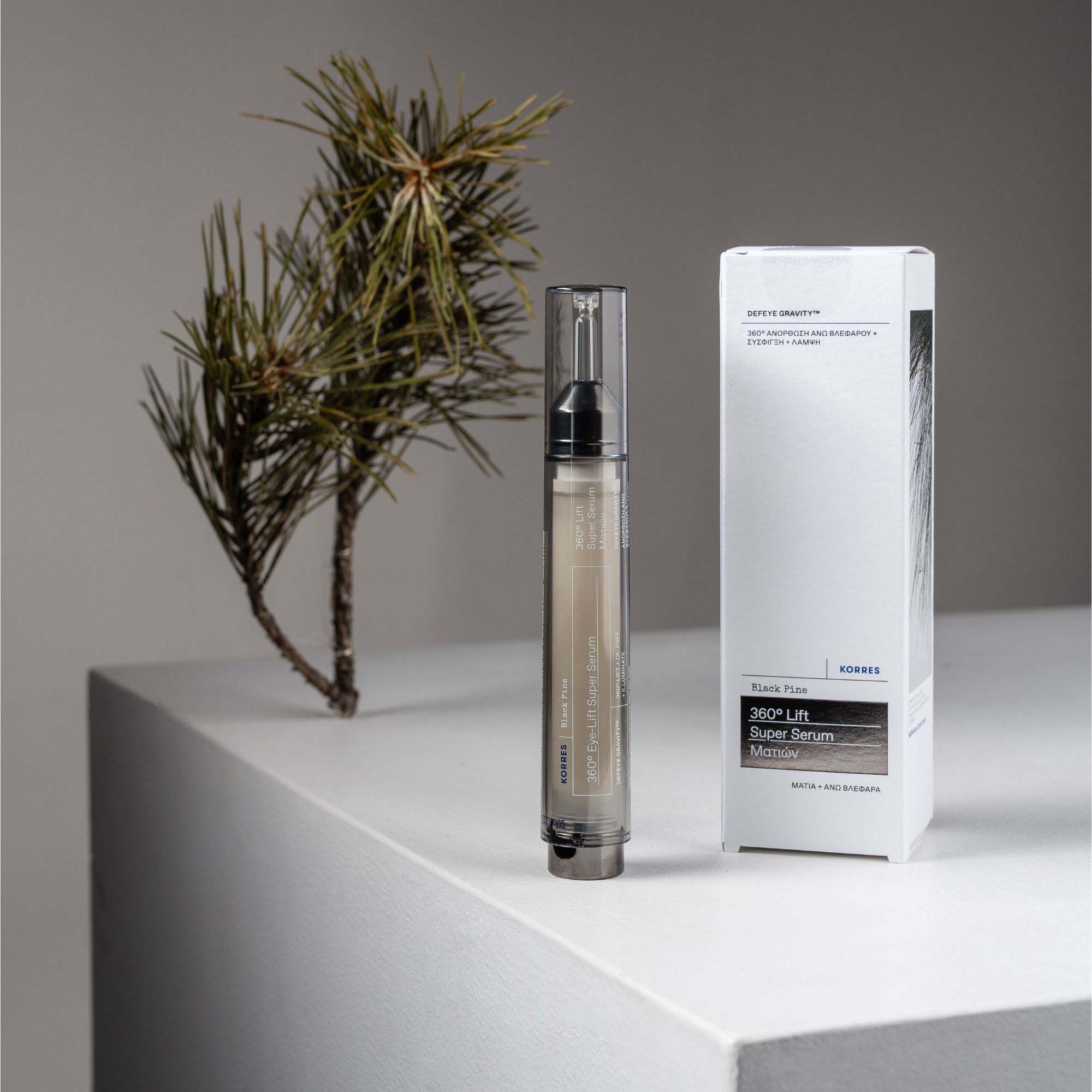 Korres Black Pine 360° Eye-Lift Super Serum 15 ml (obrázok 3)