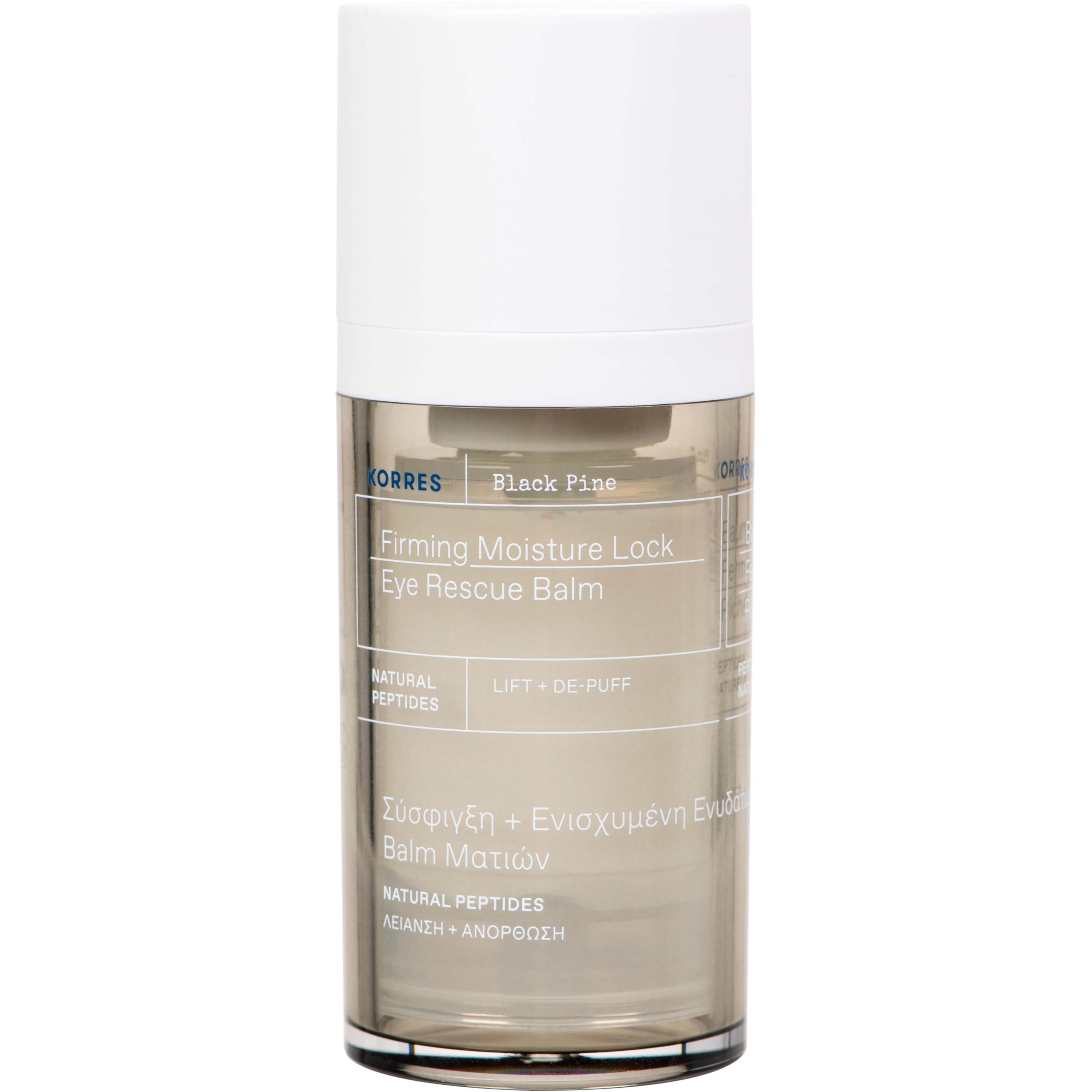 Korres Black Pine Firming Moisture Lock Eye Rescue Balm 15 ml billede