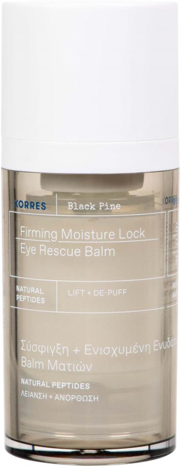 KORRES Black Pine Firming Moisture Lock Eye Rescue Balm 15 ml
