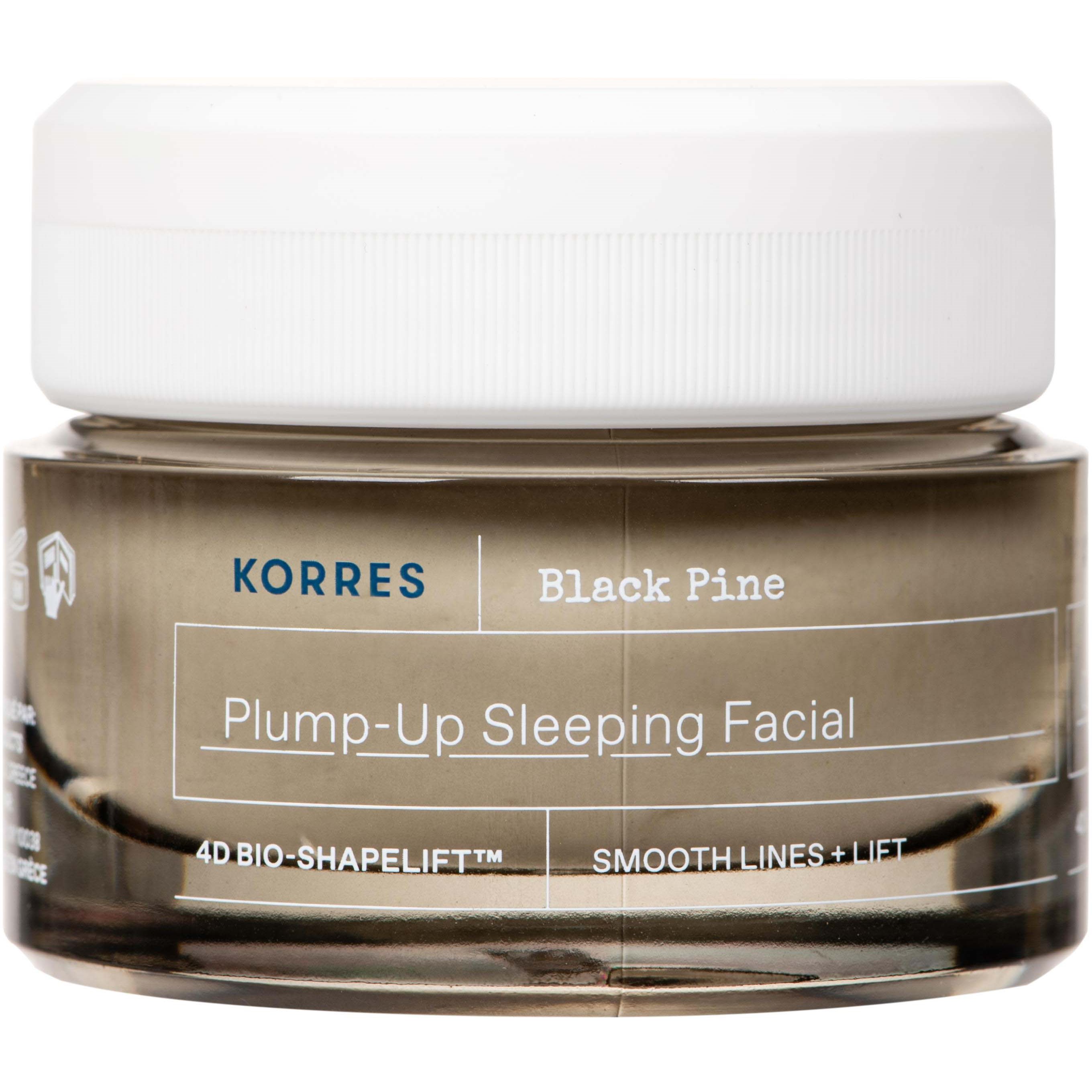 Läs mer om Korres Black Pine Plump-Up Sleeping Facial 40 ml